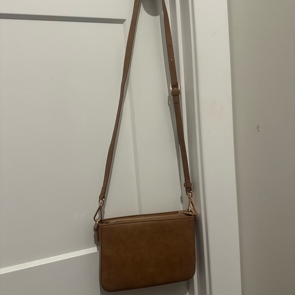 White Elm Almond Ara Crossbody/ Clutch - Picture 5 of 7